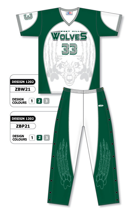 Athletic Knit Custom Sublimated Basketball Warm Up Set Design 1202 (ZBWS21-1202)
